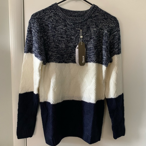 Men's Crew Neck Knit Sweater - Picture 2 of 6